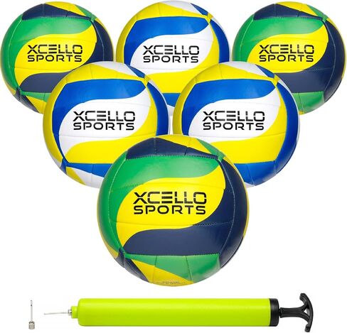 Volleyball Assorted Graphics with Pump Green, Navy, Yellow and Blue, Yellow, White in Saudi Arabia