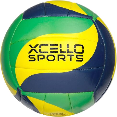 Volleyball Assorted Graphics with Pump Green, Navy, Yellow and Blue, Yellow, White in Saudi Arabia