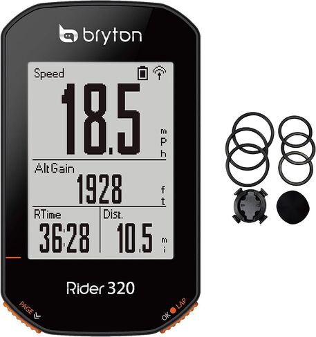 كمبيوتر Bryton Rider 320 GPS للدراجة/ركوب الدراجات. بسيطة ولكنها قوية. 5 دعم أنظمة الأقمار الصناعية. عمر بطارية طويل 35 ساعة. يدعم سرعة ANT+/BLE، والإيقاع، وأجهزة استشعار مراقبة معدل ضربات القلب، ومقياس الطاقة ANT+. in Saudi Arabia