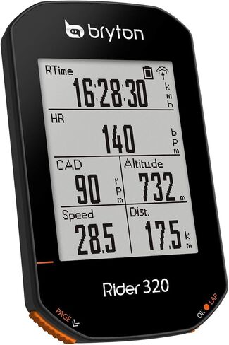كمبيوتر Bryton Rider 320 GPS للدراجة/ركوب الدراجات. بسيطة ولكنها قوية. 5 دعم أنظمة الأقمار الصناعية. عمر بطارية طويل 35 ساعة. يدعم سرعة ANT+/BLE، والإيقاع، وأجهزة استشعار مراقبة معدل ضربات القلب، ومقياس الطاقة ANT+. in Saudi Arabia
