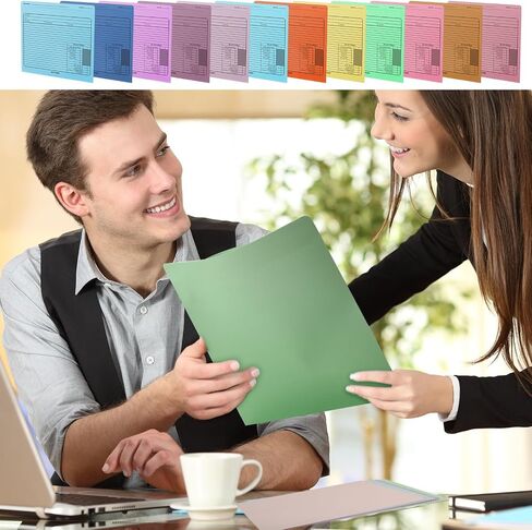 48 Pcs Job File Jackets Manila File Folder Letter Size 12 x 10 Inch Heavy Duty Employee File Folders for Office Business Work to Track Job Progress Project Calculating Cost in Saudi Arabia