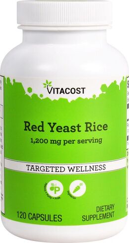 Vitacost Red Yeast Rice - 1200 mg - 120 Vegetarian Capsules in Saudi Arabia