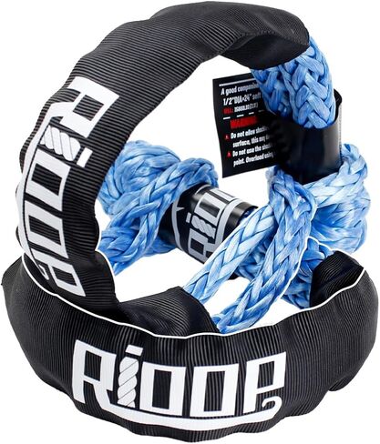 2 Pcs Soft Shackle 1/2 Inch X 24 Inch Synthetic Soft Shackle Recovery Kit 55000lbs Breaking Strength Off Road Towing Shackles for ATV, SUV, Trucks,4x4(Blue) in Saudi Arabia
