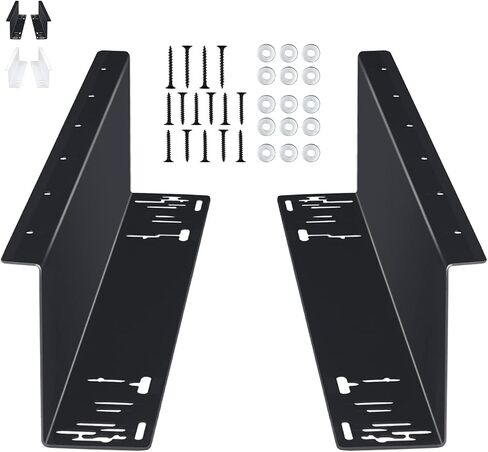 Tera Universal Under Counter Mounting Brackets for Cash Drawer 13" 14" 15" 16" Easy Installation Heavy Duty Metal Steel Bracket with Screws for Small Business Under Desk Cabinet Fits Most Cash Drawers in Saudi Arabia