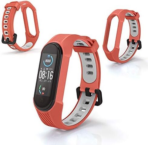 أحزمة بديلة من Yuuol متوافقة مع Xiaomi Mi Band 6 Band/Xiaomi Mi band 5 Band/Amazfit Band 5 Band، أساور معصم من السيليكون الناعم، حزام معصم رياضي قابل للتعديل للنساء والرجال in Saudi Arabia