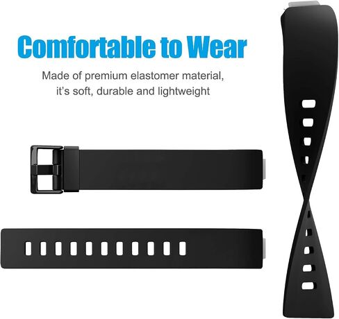 AK Soft TPU Wristbands - Compatible with Fitbit Inspire 2 & HR Bands, Sports Waterproof Straps for Fitbit Fitness Trackers in Saudi Arabia