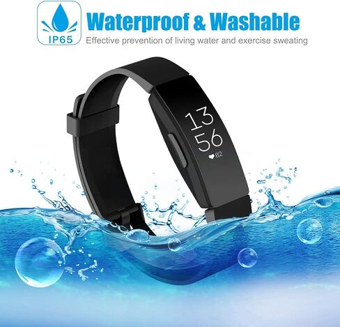 AK Soft TPU Wristbands - Compatible with Fitbit Inspire 2 & HR Bands, Sports Waterproof Straps for Fitbit Fitness Trackers in Saudi Arabia