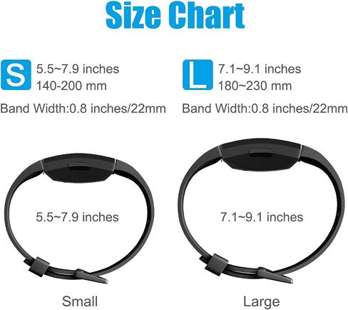 AK Soft TPU Wristbands - Compatible with Fitbit Inspire 2 & HR Bands, Sports Waterproof Straps for Fitbit Fitness Trackers in Saudi Arabia