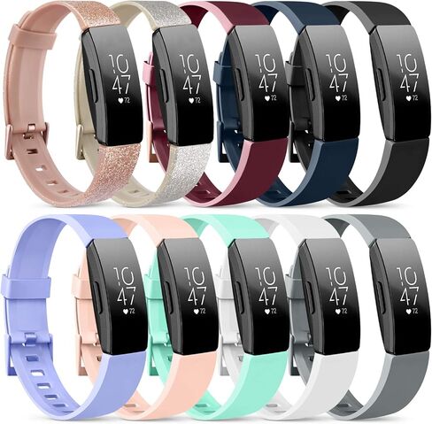 AK Soft TPU Wristbands Compatible with Fitbit Inspire 2/Fitbit Inspire HR/Fitbit Inspire/Fitbit Ace 2 Bands, Sports Waterproof Straps for Fitbit Inspire HR Fitness Tracker in Kuwait