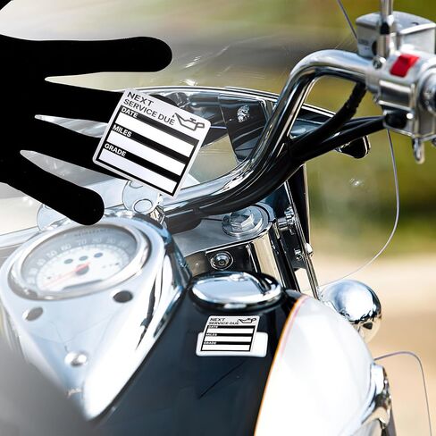 for Oil Change Stickers 300 Pcs 2"x 2" Service Black Stickers, Next Service Due Reminder Sticker Labels, Easy to Write on, Easy to Peel with No Residue in Kuwait