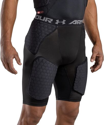 Under Armour GameDay 5-Pad Football Compressor Girdle/Short، شورت مبطن لكرة القدم، مقاسات للبالغين in Saudi Arabia
