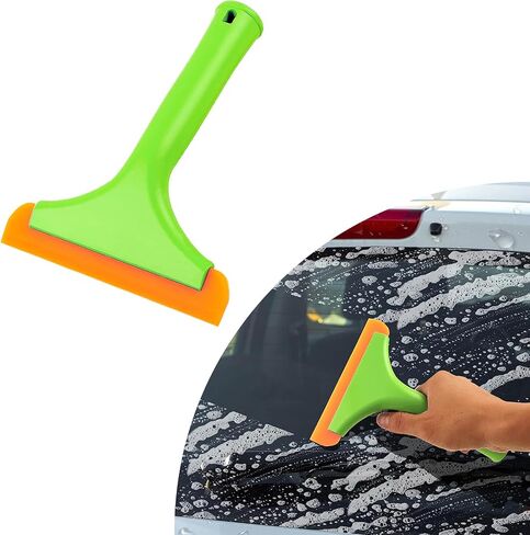 Ziciner Small Silicone Window Squeegee, Car Windshield Water Blade Squeegee, Multifunctional Auto Squeegee with 5.9 Inch Blade and Non-Slip Handle for Car Window, Mirror, Home Cleaning (Black) in Saudi Arabia