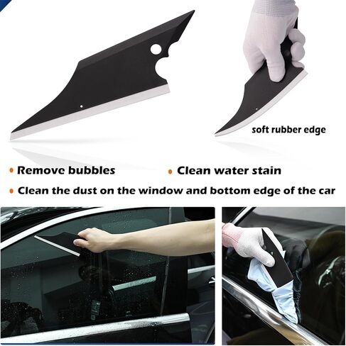 EHDIS Pro Auto Application Tool Conqueror Squeegee Original Corner Reach Tool Window Tint Conqueror Tool Soft Squeegee Blade with White Blade for Versatile Use-Pack of 1 in Saudi Arabia