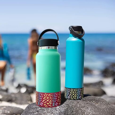 WK IEASON Protective Silicone Base Boot 12oz-24oz for Hydro Flask Wide Mouth/Standard Mouth, Anti-Slip Silicone Cover Bumper Compatible with Stanley Tumbler 40oz 30oz 20oz-2.83inch Bottom Diameter in Saudi Arabia