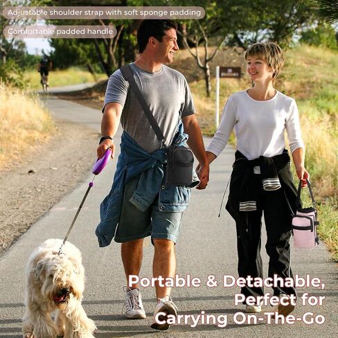 Nuovoware Water Bottle Carrier, 40oz Bottle Carrier Sports Water Bottle Holder with Adjustable Shoulder Strap, 2 Pockets Flask Sling Bag Drawstring Pouch for Climbing Hiking Walking, Carbon Black in Saudi Arabia