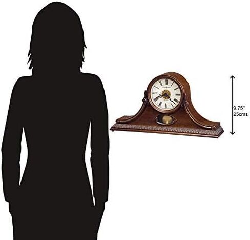 Howard Miller Andrea Mantel Clock 635-144 – Hampton Cherry Home Decor with Quartz, Dual-Chime Movement in Saudi Arabia