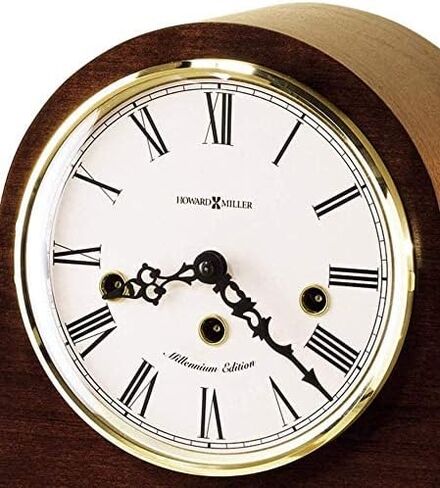 Howard Miller Mason Mantel Clock 630-161 – Mechanical, Windsor Cherry Home Decor, Key-Wound, Single-Chime Movement in Saudi Arabia
