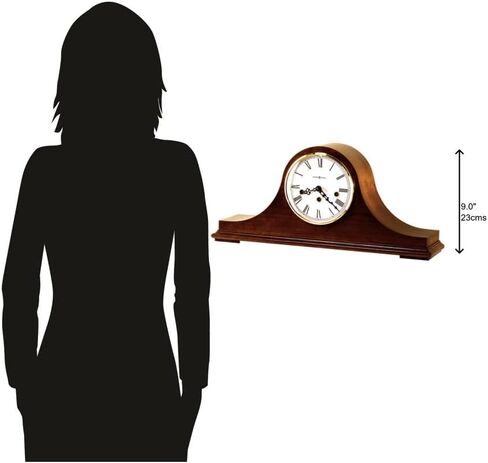 Howard Miller Mason Mantel Clock 630-161 – Mechanical, Windsor Cherry Home Decor, Key-Wound, Single-Chime Movement in Saudi Arabia