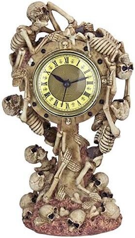 Design Toscano Skeleton Crew Sculptural Mantle Clock in Saudi Arabia