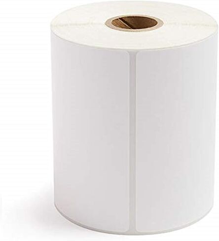 4" x 6" Blank Shipping Labels, 20 Rolls for 5000 Sheet (not for dymo 4XL), Compatible with Zebra, Datamax, Sato, or Intermec Desktop Rollo Label Printer,Premium Adhesive & Perforated in Kuwait