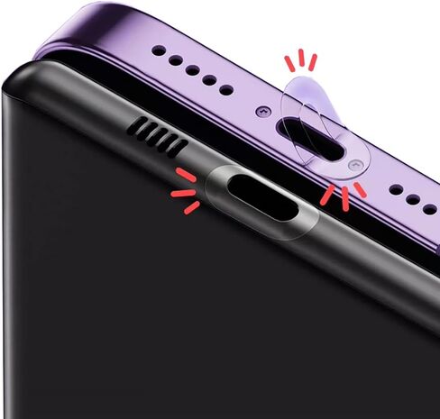 طبقة حماية شفافة لهاتف iPhone 15 Pro Max /15 Plus /15 Pro/15 حماية لمنفذ الشحن (10 عبوات) متوافقة مع غطاء سدادات iPhone المضادة للغبار in Kuwait