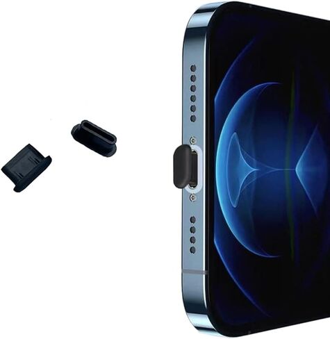 طبقة حماية شفافة لهاتف iPhone 15 Pro Max /15 Plus /15 Pro/15 حماية لمنفذ الشحن (10 عبوات) متوافقة مع غطاء سدادات iPhone المضادة للغبار in Kuwait