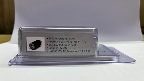 شاحن USB DIN للدراجة النارية من Cliff Top بقدرة 4.6 أمبير ومحول طاقة للدراجة النارية مع قابس DIN Hella متوافق مع دراجة نارية BMW Triumph Tiger Ducati (مستقيم) in Kuwait
