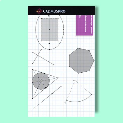 CADMUSPRO Junior Legal Size (5"x8") Small Graph Paper Pad, ¼" 4x4 Grid, 100 perforated sheets per pad, Tape Binding. Great for both Students and Professionals in Saudi Arabia