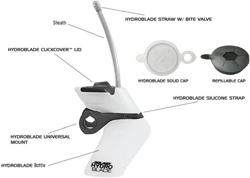 XLAB Hydroblade Road Edition Vertical Front Hydration System Clear in Saudi Arabia