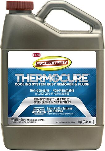 مزيل الصدأ لنظام التبريد CRC Thermocure، 32 أونصة، مزيل الصدأ لأنظمة تبريد المركبات، يزيل مقياس الصدأ والرواسب in Kuwait