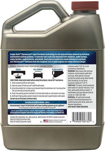 مزيل الصدأ لنظام التبريد CRC Thermocure، 32 أونصة، مزيل الصدأ لأنظمة تبريد المركبات، يزيل مقياس الصدأ والرواسب in Kuwait