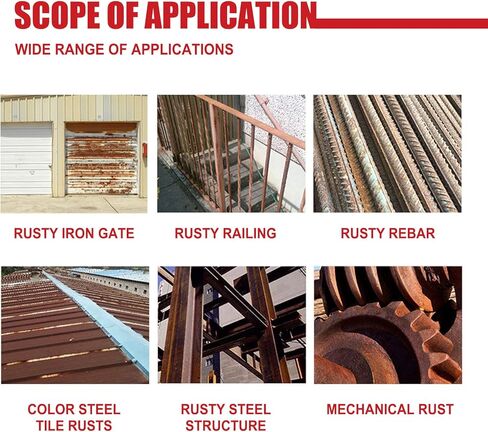 مجدد الصدأ، مزيل الصدأ للمعادن، عامل تحويل الصدأ، طلاء معدني ذو أساس مائي 10.5 أونصة، إزالة الصدأ من هيكل السيارة in Kuwait