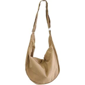 KARRESLY Nylon Crescent Crossbody Bag for Women Men Casual Tote Handbag
