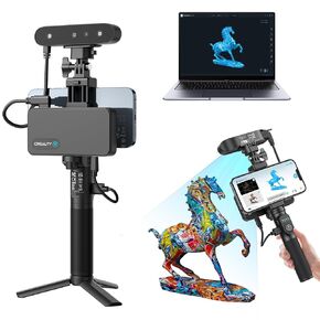 Crealty 3D Scanner CR-Scan Otter for 3D Printing Support Scanning Hair and Body, Up to 20FPS Scanning Speed and 0.02mm Accuracy High Quality Scanning for Windows Mac