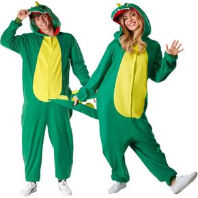 Morph Green Dinosaur Costume Womens Dino Costume Adult Dinosaur Costumes Dinosaur Costume for Adults Mens Dinosaur