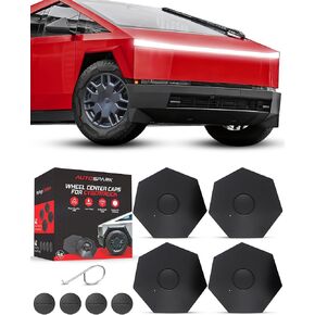 Cybertruck Wheel Caps (4PCS) – Tesla Cybertruck Accessories, ABS Wheel Center Caps W/Covers, Anti-Rust, Enhanced Style, & Snap-On Fitment Hub Caps for Cybertruck