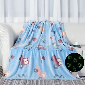 YJLMLY Glow in The Dark Unicorn Blanket, Unicorn Gifts Toys for Girls, Soft Pink Girls Blanket for 2 3 4 5 6 7 8 9 10 Year Old Girl Birthday Christmas Valentine Gifts Ideas, 50''x60''