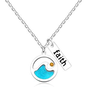 Uloveido Stainless Steel Faith Real Mustard Seed Pendant Necklace Charm Jewelry for Christian Inspirational Gift Y559