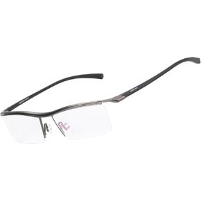 Agstum Pure Titanium Half Rimless Business Glasses Frame Eyeglasses Clear Lens