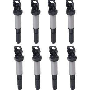 JDMON Ignition Coils Compatible with BMW 545i 550i 645ci 650i 745i 745li 750i 750li 760i 760li X3 X5 2002-2010 2.5L 3.0L 3.2L 4.4L 4.8L 6.0L Replace C1404 UF522 Coil Pack