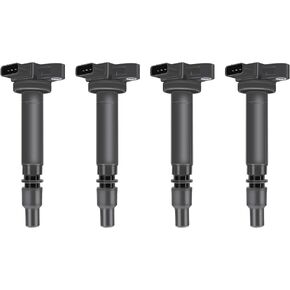 MAYASAF UF323 [Pack of 4] Replacement Ignition Coil for Toyota 2000 2001 2002 2003 2004 Tacoma 2.4L/ 2.7L Engine (2RZFE or 3RZF) C1305 90919-0223 (4 Pack)