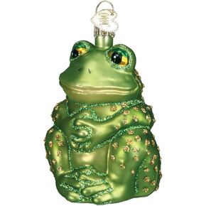 Old World Christmas Red-Eyed Tree Frog Glass Blown Ornament for Christmas Tree