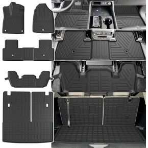 Backrest Mat Compatible with 2023-2025 Honda Pilot Trunk Mat TPE Back Seat Protector Replacement for 23-25 Honda Pilot Accessories (Fit 23-25 Honda Pilot, 2nd Backrest Mat)