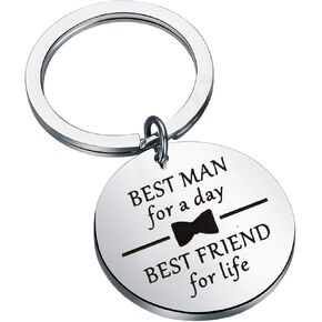 SEIRAA Best Man Gifts for Wedding Party Best Man for a Day Best Friend for Life Best Man Proposal Key Chain