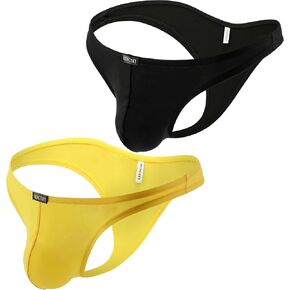 IKINGSKY Men's Sexy Brazilian Underwear Soft Pouch Bikini Under Panties Half Back Coverage Mens Underwear in Kuwait