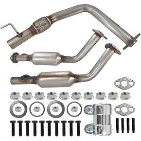Pair Left & Right Catalytic Converter with Gasket Kit Compatible with Toyota Tundra 4.7L V8 2000-2002, 54323 53322 645398 645397 40393 40394