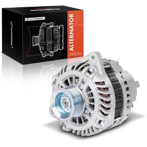 A-Premium Alternator Compatible with Infiniti QX50 2014-2017, Q60 2014-2015, G37 2010-2013, QX70, Q70, Q40, EX35, EX37, FX35, FX37, M37, Q70L & Nissan 370Z, 12V 130A 7-Groove Pulley Clockwise