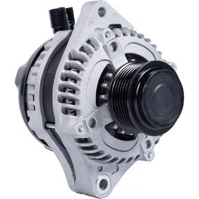 11573 Alternator Compatible with Honda Truck Pilot V6 3.5L 2012-2015,Ridgeline V6 3.5L 2012-2014,Honda Van Odyssey V6 3.5L 2011-2013 Replacement for 104210-1240 12V 130Amp