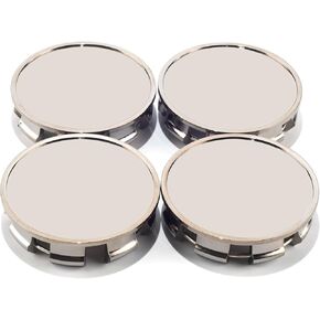 RTrhinotuning 4 PCS 65.4 mm Wheel Center Caps Compatible with Edge Escape Explorer Fusion Rim BB53-1A096-RA, OD: 2.57"(65.4 mm) ID: 2.30"(58.4 mm) Chrome Hub Caps