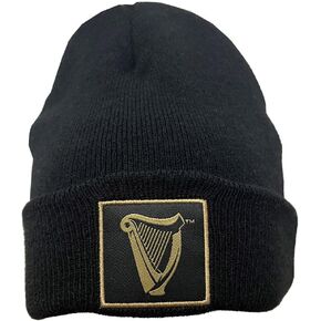 Guinness Black Harp Woven Label Hat for Men 100% Acrylic